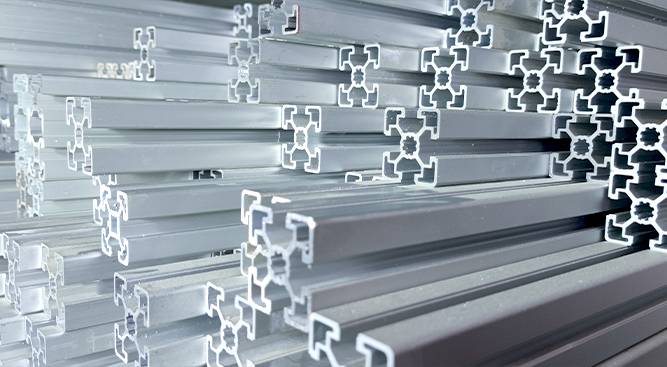 Montagelösung aus Aluminiumprofilen